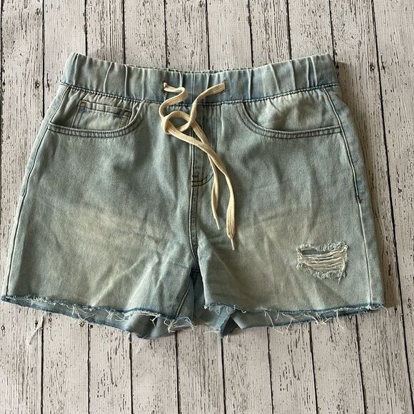 American Original Rewash Brand Pull On Jean Shorts - Picture 2 of 4